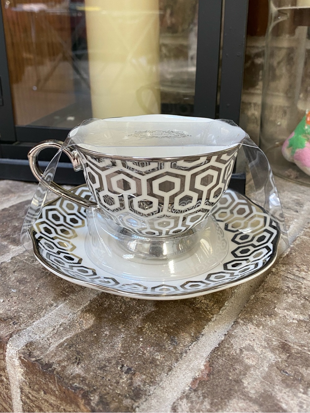 KENT POTTERY Teacup and Saucer NEW Porcelain Tea